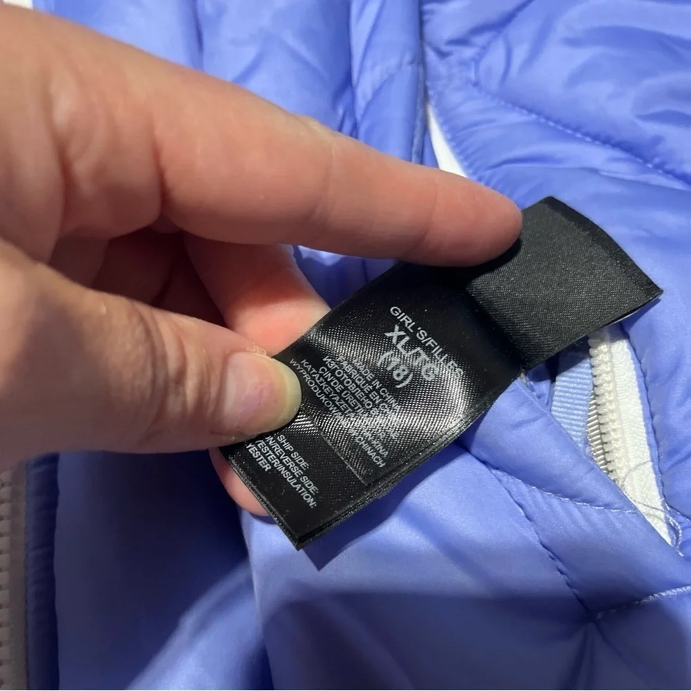 The North Face Youth XL Reversible Jacket Puffer Coat Purple
